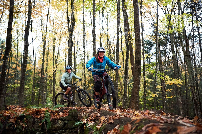 ride a bike on a hill